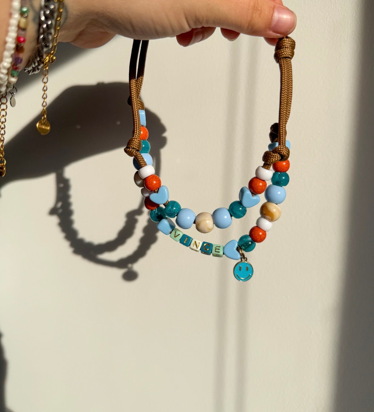 Kralen met touw ketting