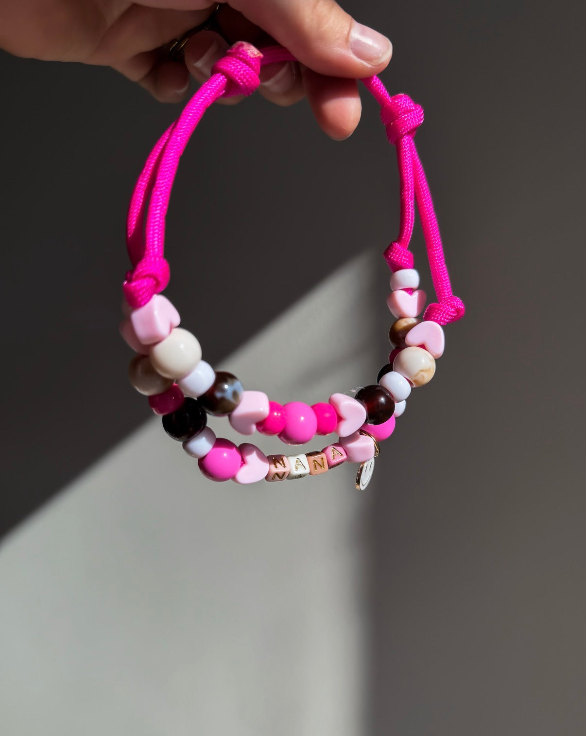 Kralen met touw ketting