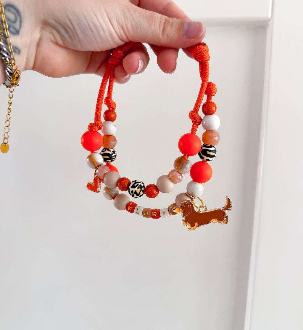 Kralen met touw ketting